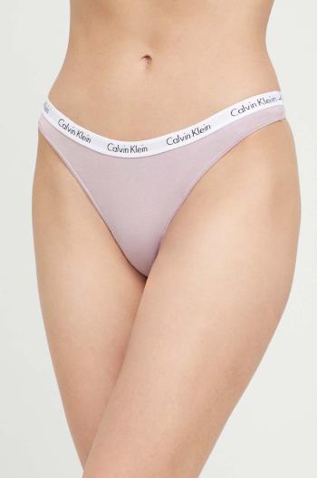 Tangá Calvin Klein Underwear fialová farba