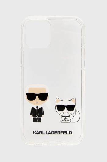 Puzdro na mobil Karl Lagerfeld iPhone 12/12 Pro priehľadná farba