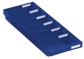 Kappes 6632.00.3150 regálová krabica  vhodné pre potraviny (š x v x h) 240 x 65 x 500 mm modrá 1 ks
