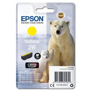 EPSON T2614 (C13T26144012) - originálna cartridge, žltá, 4,5ml