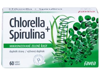 Favea Chlorella + spirulina 60 tabliet