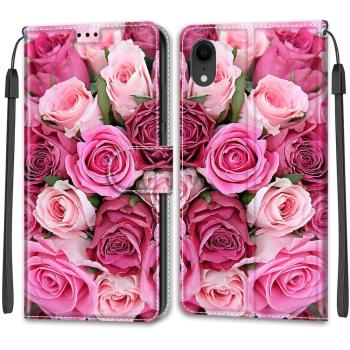 ART Peňaženkový kryt Apple iPhone XR ROSES