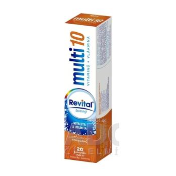 Revital multi 10 vitamínov + vláknina šumivý