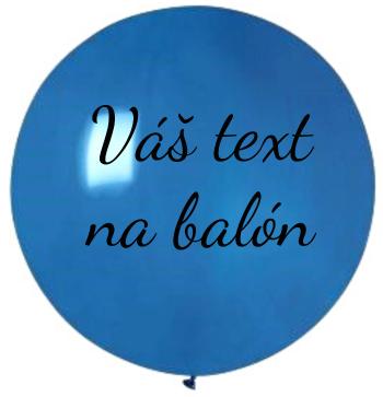 Balón s textom - Modrý 80 cm