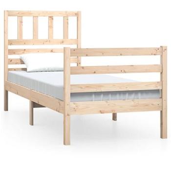 Rám postele masívne drevo 100 × 200 cm, 3101078