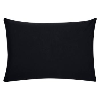 Čierna dekoratívna obliečka na vankúš z bavlneného perkálu Westwing Collection, 50 x 70 cm