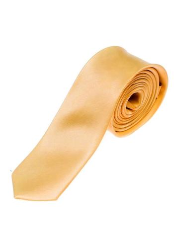 Oranžová pánska elegantná kravata BOLF K001