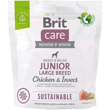 Brit Care Dog Sustainable s kuracím a hmyzom Junior Large Breed 1 kg (8595602558735)