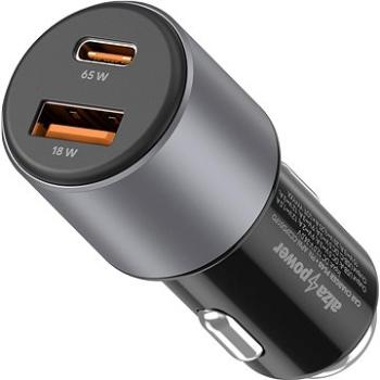 AlzaPower Car Charger P540 USB + USB-C Power Delivery sivá (APW-CC2PD01PD)