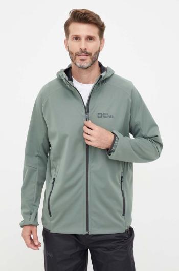 Turistická bunda Jack Wolfskin Feldberg Hoody zelená farba