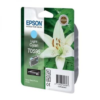 EPSON T0595 (C13T05954010) - originálna cartridge, svetlo azúrová, 13ml