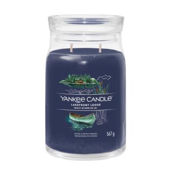 Yankee Candle Aromatická sviečka Signature sklo veľké Lakefront Lodge 567 g