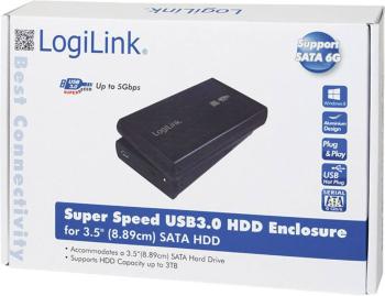 LogiLink UA0107 8,9 cm (3,5 palca) kryt pevného disku 3.5 palca USB 3.2 Gen 1 (USB 3.0)