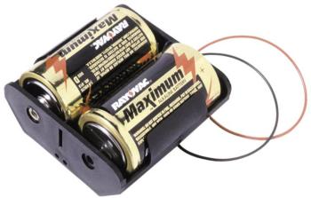 MPD BH2DW batériový držák 2x mono (Typ D) kábel (d x š x v) 71 x 71 x 31 mm