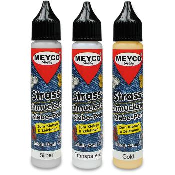 MEYCO - Lepidlo na lepenie drahokamov 30 g (strieborná)