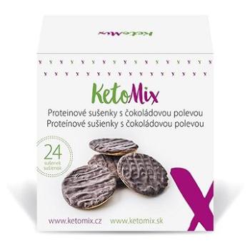 KETOMIX Proteínové sušienky s čokoládovou polevou (30 sušienok) (8594196630667)
