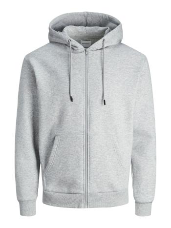 Jack&Jones Pánska mikina JJEBRADLEY Relaxed Fit 12249342 Light Grey Melange L