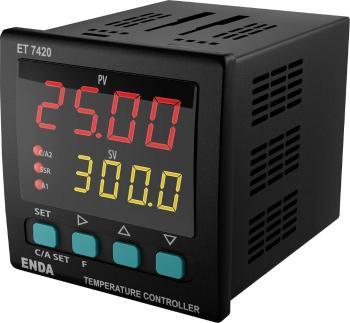 Enda ET7420-230 PID termostat Pt100, J, K, T, S, R  relé 2 A, SSR (d x š x v) 101 x 72 x 72 mm