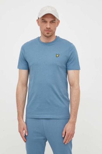 Bavlnené tričko Lyle & Scott jednofarebné