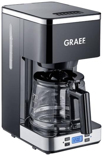 Graef FK 502 kávovar čierna  Pripraví šálok naraz=10 funkcia časovača, sklenená kanvica, funkcia uchovania teploty, disp