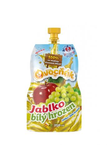 100% ovocná šťava jablko + biele hrozno Ovocňák 250 ml