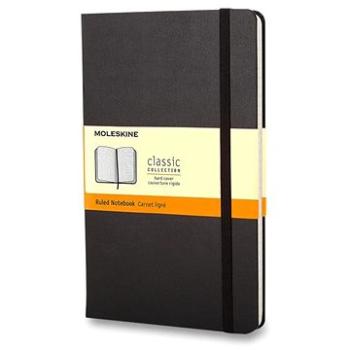 Moleskine S, tvrdé dosky, linkovaný, čierny (MM710)