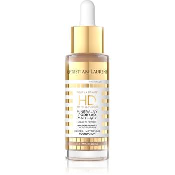 Christian Laurent Pour La Beauté dlhotrvajúci zmatňujúci make-up odtieň 104 Warm Beige 32 ml