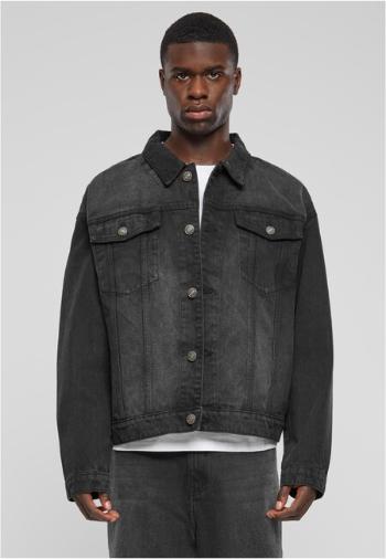 Urban Classics Heavy Ounce Boxy Denim Jacket black washed - 4XL