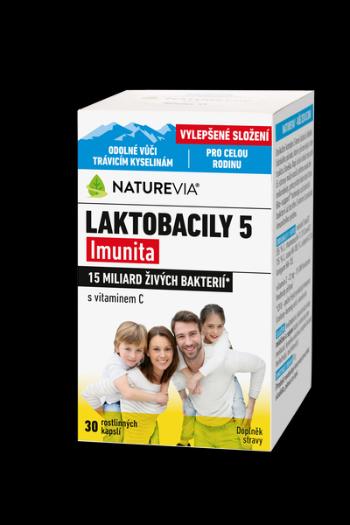 NATUREVIA LAKTOBACILY "5" Imunita s vitamínom C (30 cps)