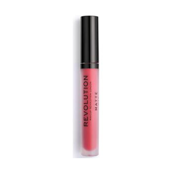 Makeup Revolution  Matte Lip Gloss  Lesky na pery Červená