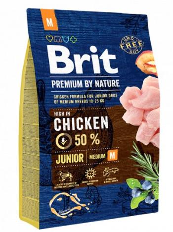 Brit Premium by Nature dog Junior M 3kg