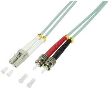LogiLink FP3LT03 optické vlákno LWL prepojovací kábel [1x zástrčka LC - 1x ST zástrčka] 50/125 µ Multimode OM3 3.00 m