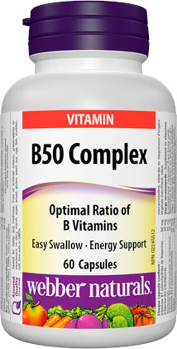 Webber Naturals B Komplex 50 mg cps 60+20 zadarmo 80 ks