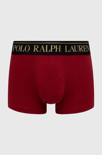 Boxerky Polo Ralph Lauren pánske, bordová farba