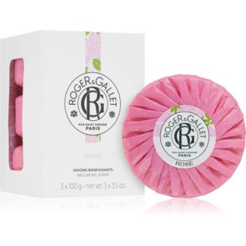 Roger & Gallet Rose parfémované mydlo 3x100 g