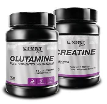 Akcia: Glutamine + Creatine HPLC - Prom-IN 500 g + 500 g