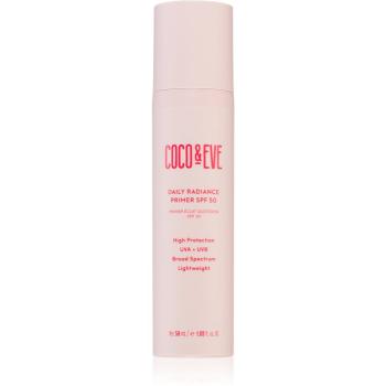 Coco & Eve Daily Radiance Primer SPF 50 ľahký ochranný fluid pre rozjasnenie pleti SPF 50 50 ml