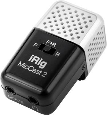 IK Multimedia iRig Mic Cast 2 nasadzovací ručný mikrofón Druh prenosu:káblový vr. kábla