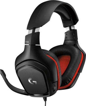 Logitech Gaming G332 herný headset jack 3,5 mm káblový cez uši čierna, červená stereo