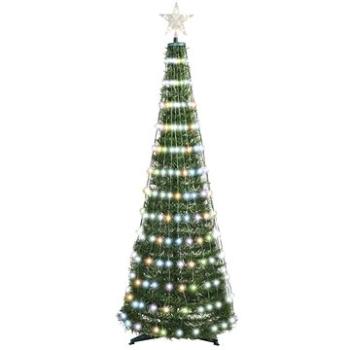 EMOS LED vianočný stromček so svetelnou reťazou a hviezdou, 1,5 m, vnútorný, ovládač, časovač, RGB (D5AA02)
