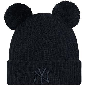 New-Era  Fem Double Pom New York Yankees Beanie  Čiapky Čierna