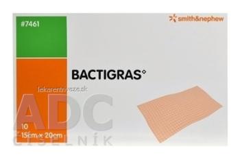 BACTIGRAS Krytie na rany 15x20cm, sterilné antiseptické tylové krytie s chlórhexidín acetátom 1x10 ks