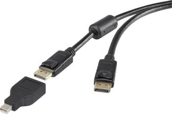 Renkforce Mini-DisplayPort / DisplayPort káblový adaptér #####Mini DisplayPort Stecker, #####DisplayPort Stecker 4.50 m