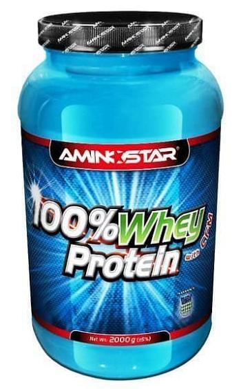 Aminostar 100% Whey Protein Příchuť: Strawberry, Balení(g): 2000g