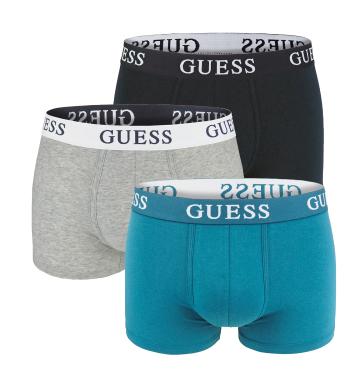 GUESS - boxerky 3PACK Guess modern blue combo z organickej bavlny - limitovaná edícia-M (81-85 cm)