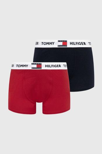Detské boxerky Tommy Hilfiger červená farba