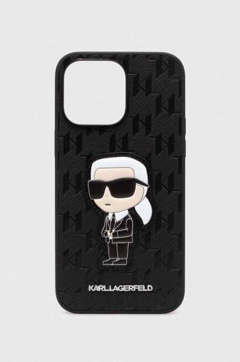 Puzdro na mobil Karl Lagerfeld iPhone 14 Pro Max 6.7" čierna farba