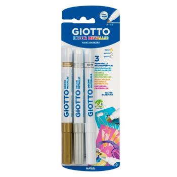 Dekoračné fixky Giotto Decor Metallic 3 ks