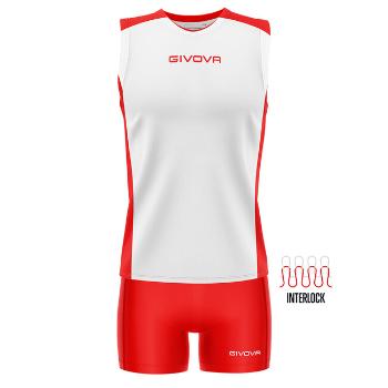 KIT VOLLEY PIPER BIANCO/ROSSO Tg. L