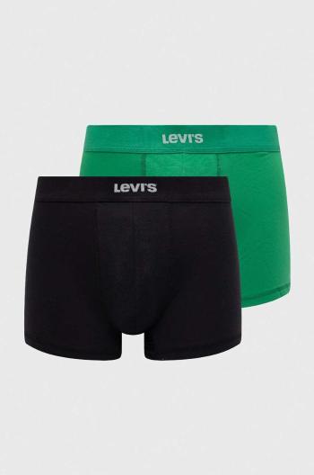 Boxerky Levi's 3-pak pánske, zelená farba